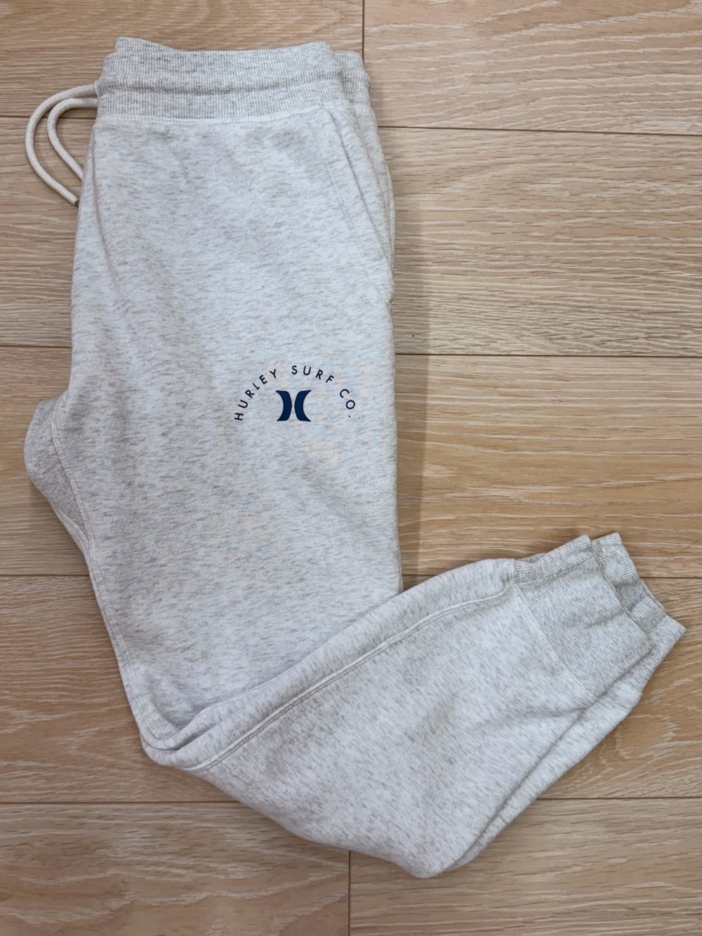 Hurley Light Gray Logo Jogger Sweatpants